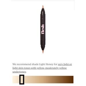 Flesh Hide The Evidence Double Concealer 03 Light Honey Dual Ended Stick 0.08oz